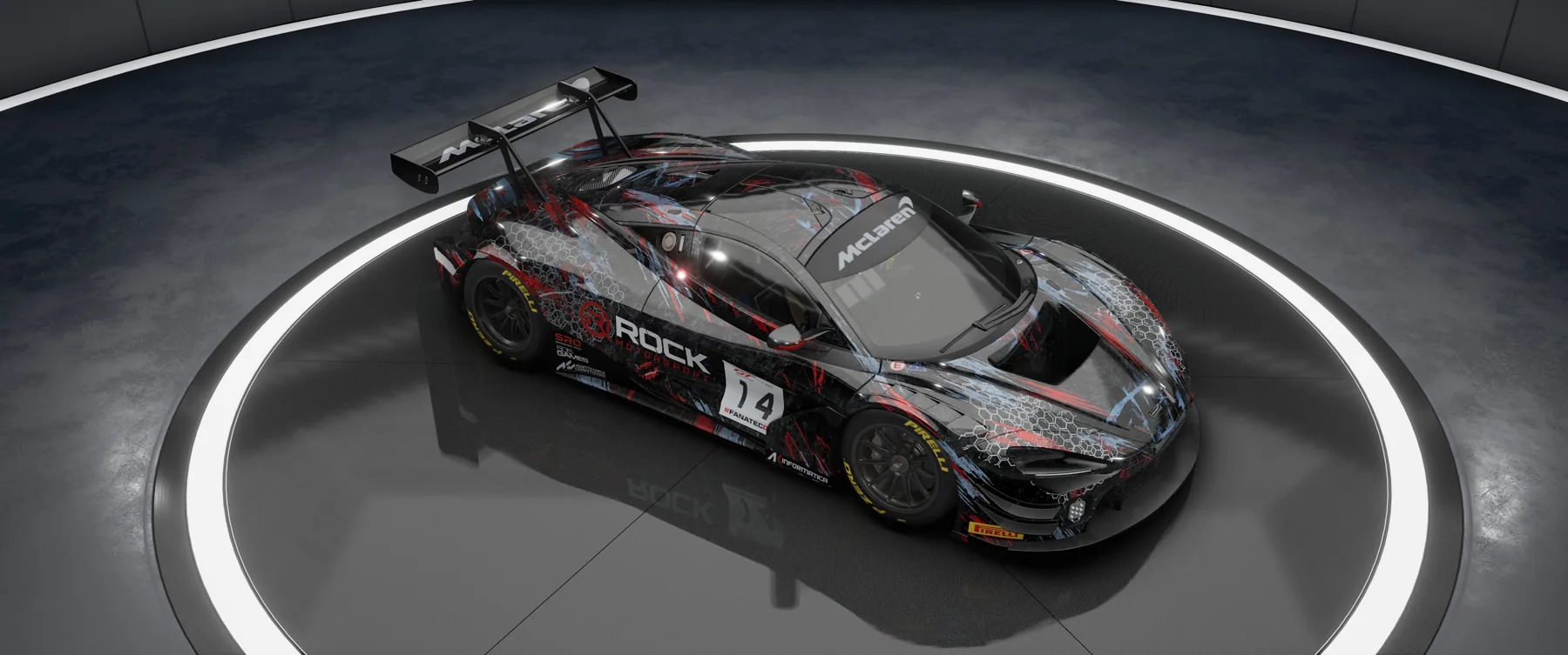 Rock Motorsport McLaren 720S – Original-Livery, Ansicht 4