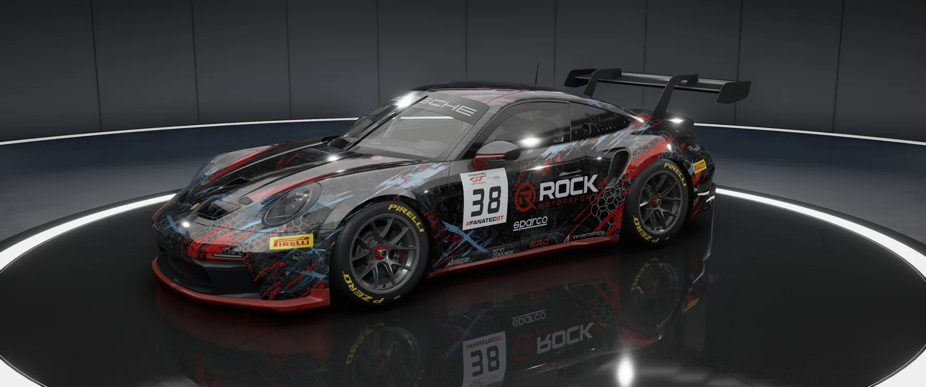 Rock Motorsport Porsche Cup – Original-Livery, Ansicht 1