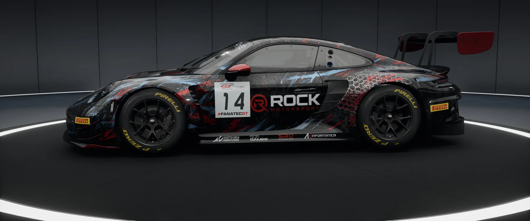 Rock Motorsport Porsche – Original-Livery, Ansicht 1
