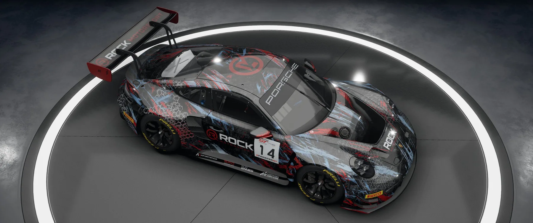 Rock Motorsport Porsche – Original-Livery, Ansicht 6