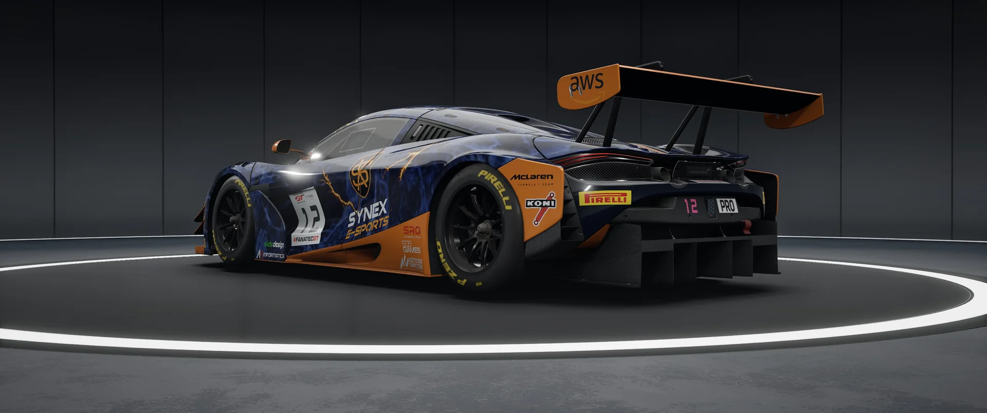SYNEX ESPORTS McLaren – Original-Livery, Ansicht 2