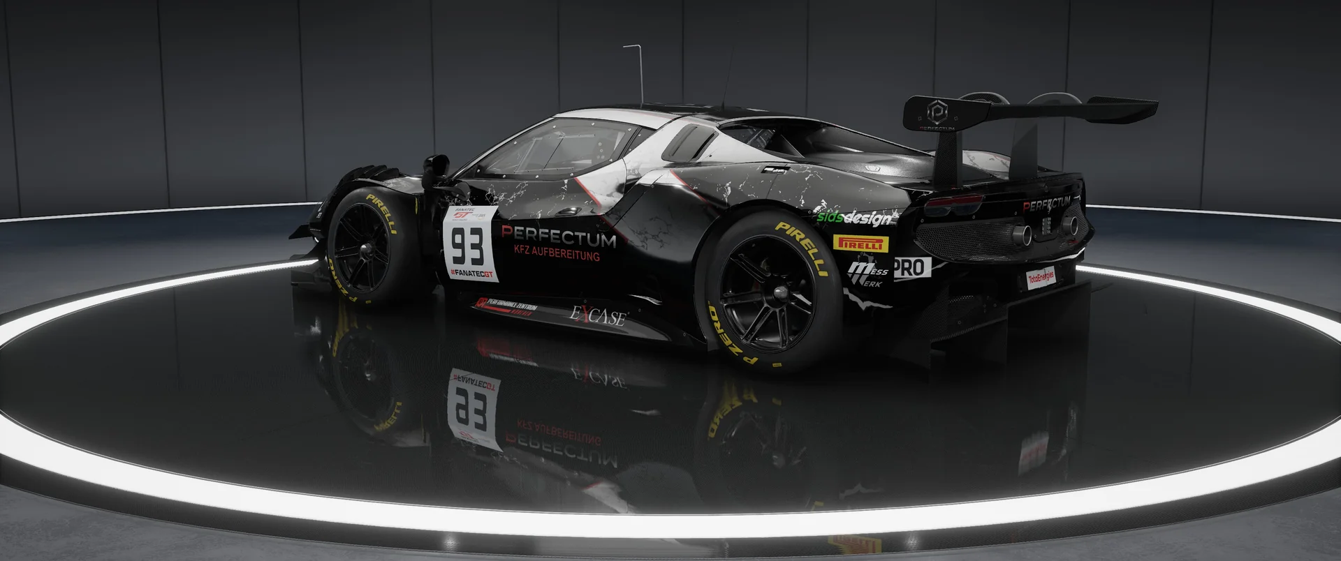 TEAM PERFECTUM Ferrari 296 – Original-Livery, Ansicht 4