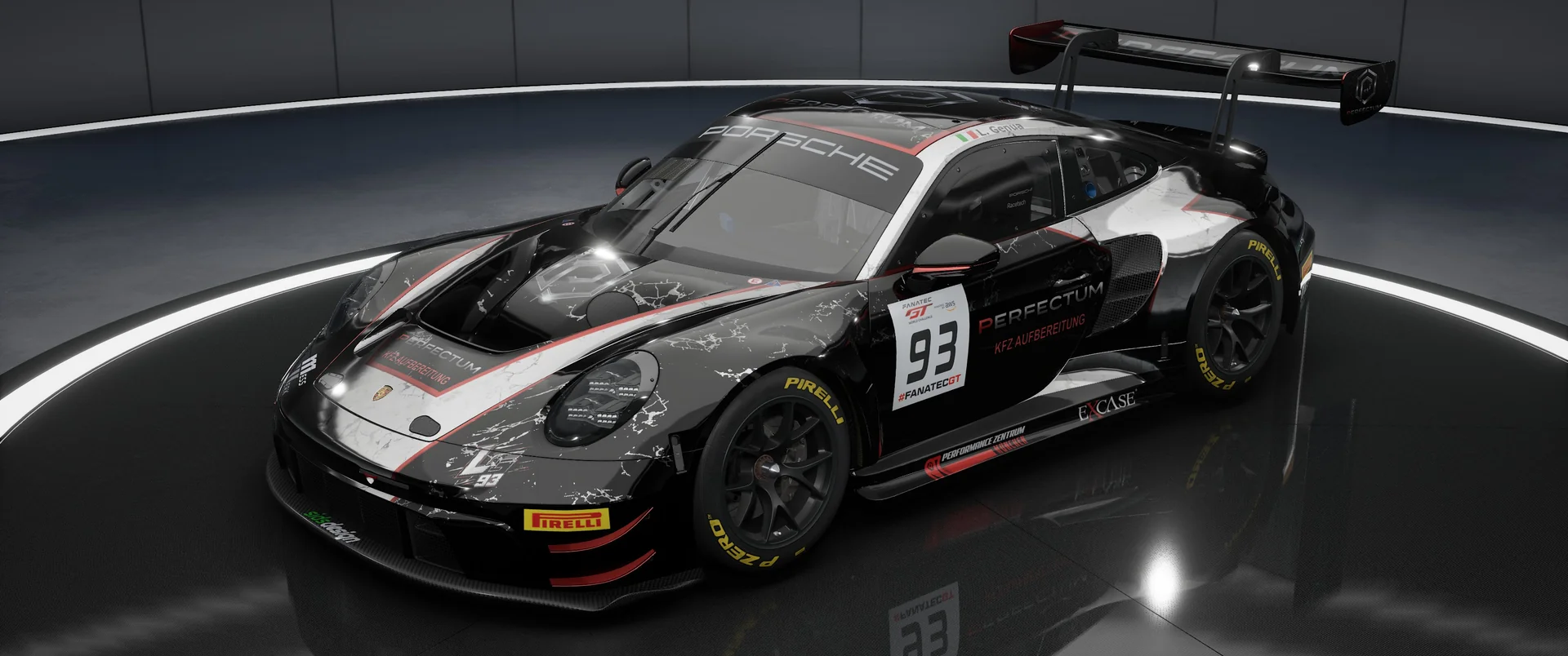 TEAM PERFECTUM Porsche – Original-Livery, Ansicht 1